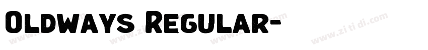 Oldways Regular字体转换 Oldways Regular字体转换